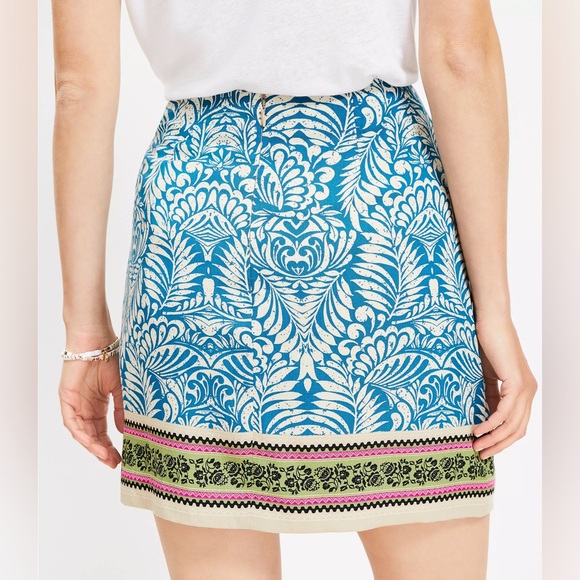 Palm Mini Wrap Skirt - Picture 2 of 2